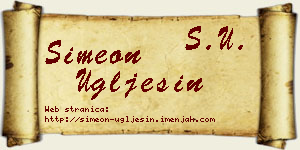 Simeon Uglješin vizit kartica